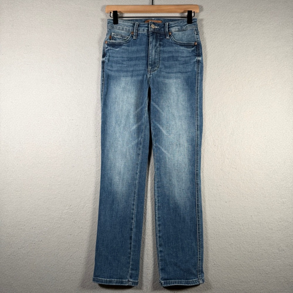 Judy Blue Los Angeles Medium Wash Capri Jeans JB78114 MD-SF Size 26 High Rise